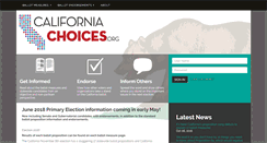 Desktop Screenshot of californiachoices.org
